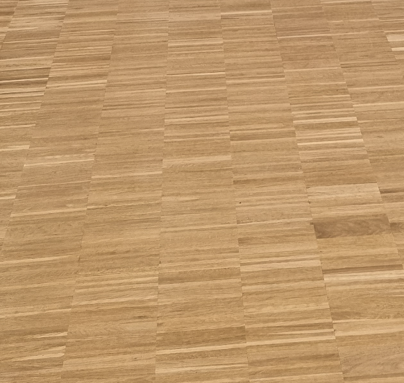 Parquet massif sur chant